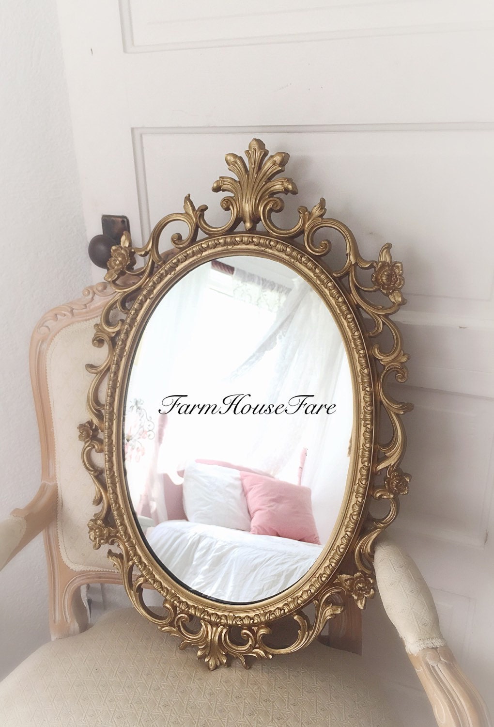 antique gold baroque mirror shabby chic nursery by farmhousefare antique gold baroque mirror shabby chic nursery by farmhousefare