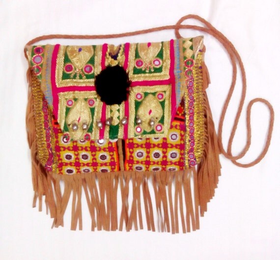 Indian Ethnic handwork cross body bag, Hand Embroidered Indian Tribal ...