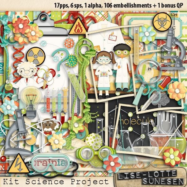 SCIENCE PROJECT A Digital Scrapbooking Kit School