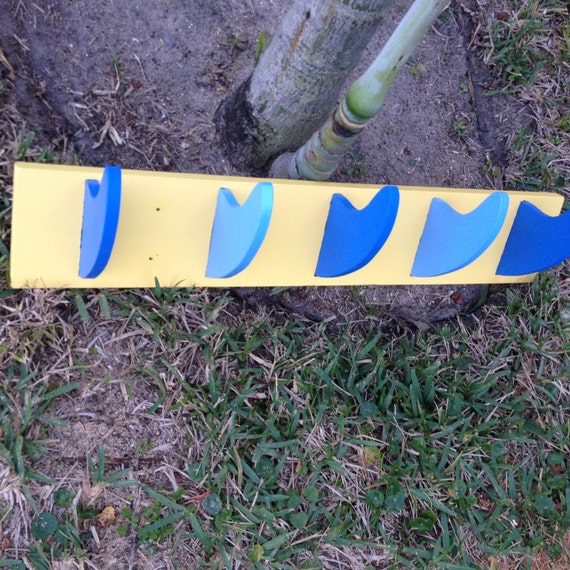 surf fin coat rack