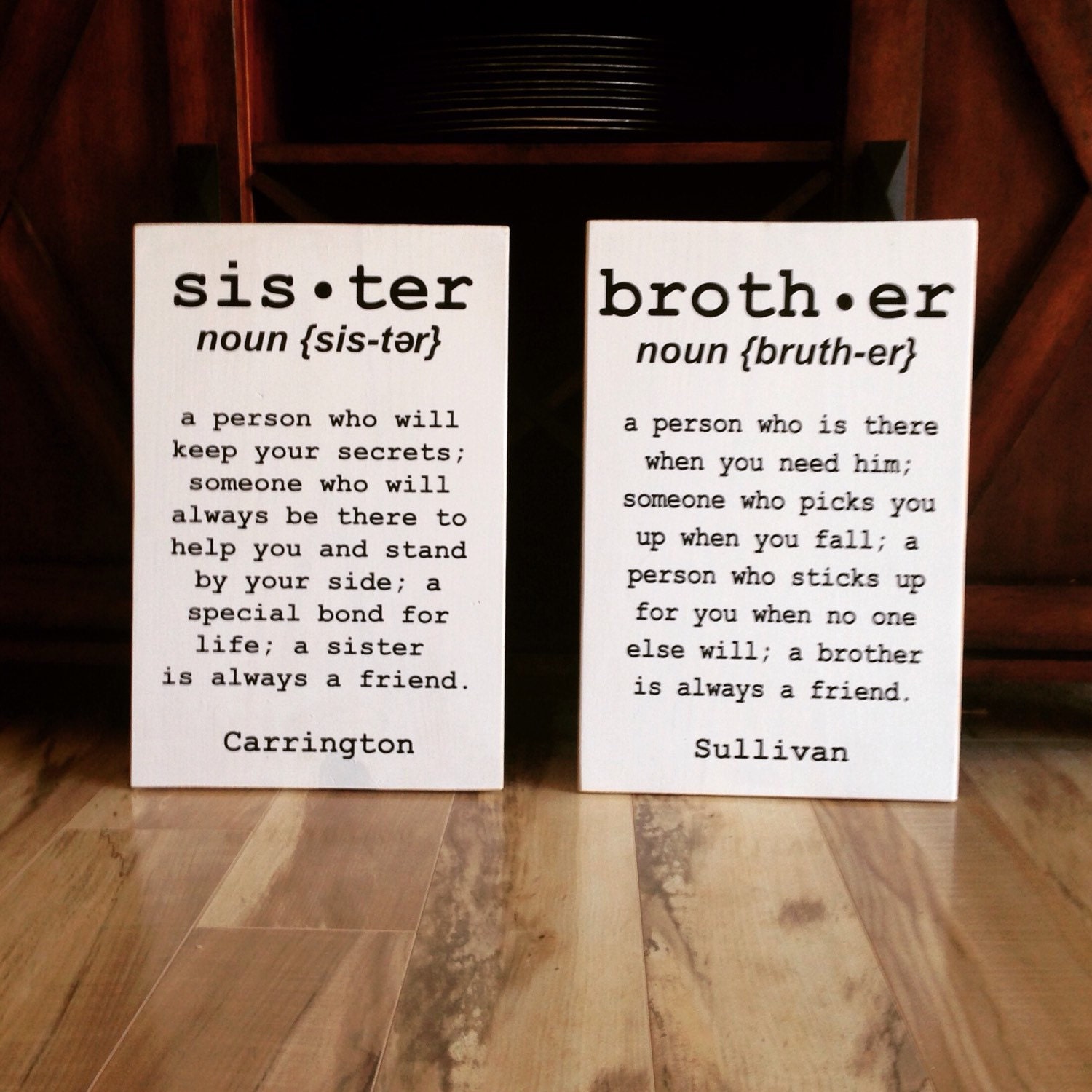 Brother OR Sister sign Personalized