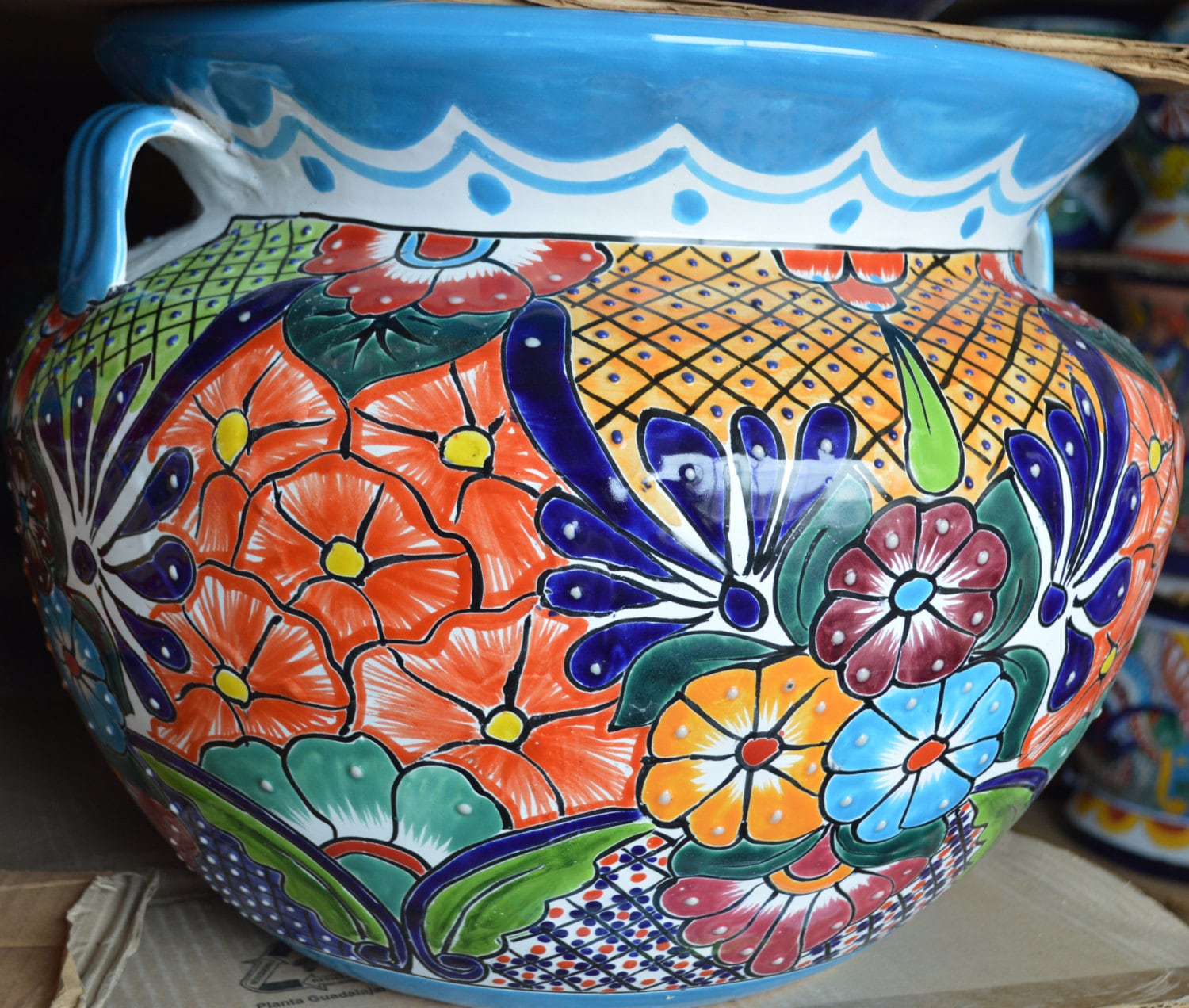 Talavera flower pot