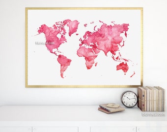 Custom quote color & size PRINTABLE world