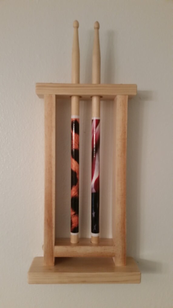 Items similar to Drum Stick Display, Drumstick Holder , Holds 2 sticks