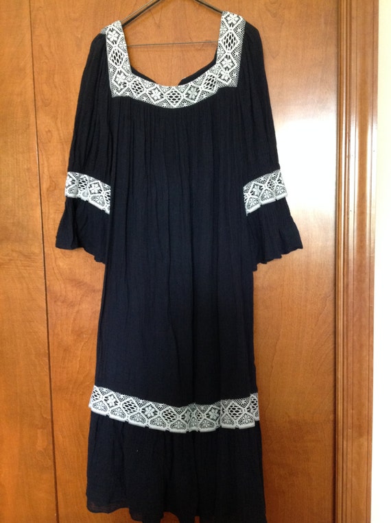  Reserved  Plus Size Women s Clothing  Black Cotton Guaze