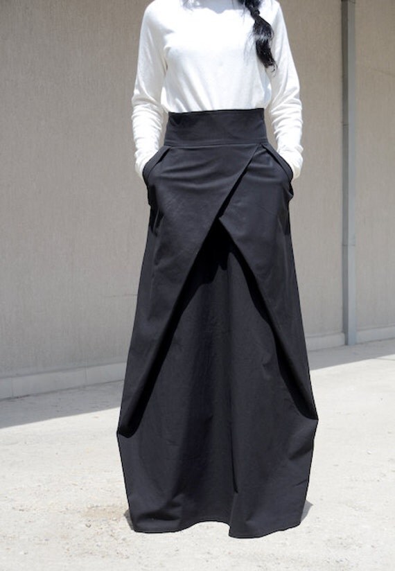 long gypsy skirt skirt with pockets gypsy skirt cotton
