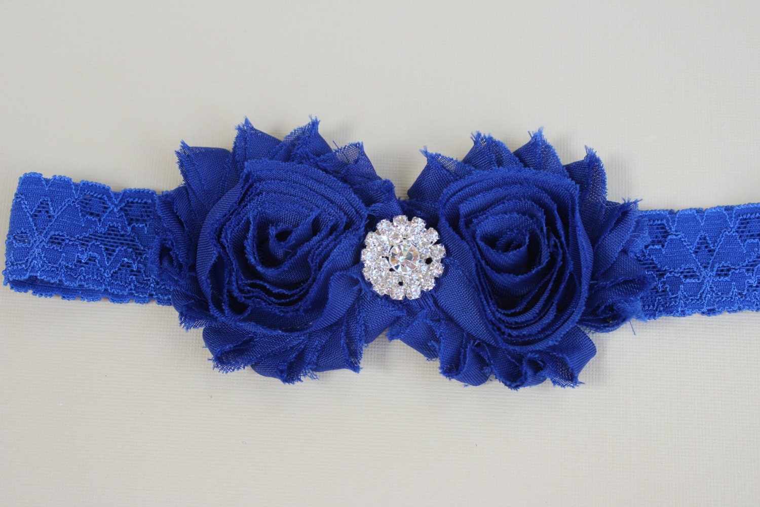 Royal blue headbands toddler headband flower girl headband