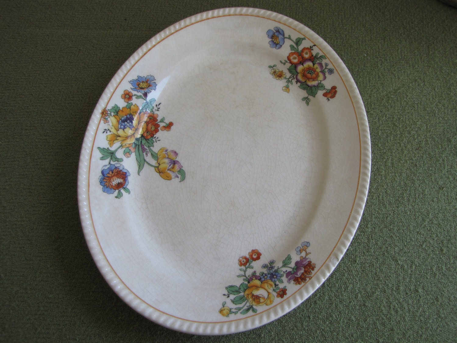 Small Serving Plate, S&S Winthrop Quality Ivory Porcelain Made in the