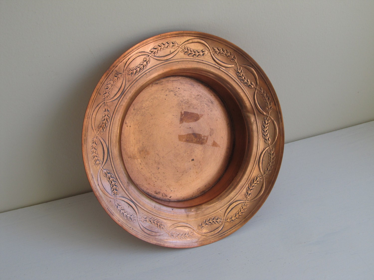 Vintage Copper dish by Peerage, Made in England key tray, trinket