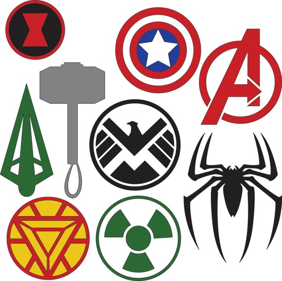 Download Marvel Superhero Logos SVG & DXF files