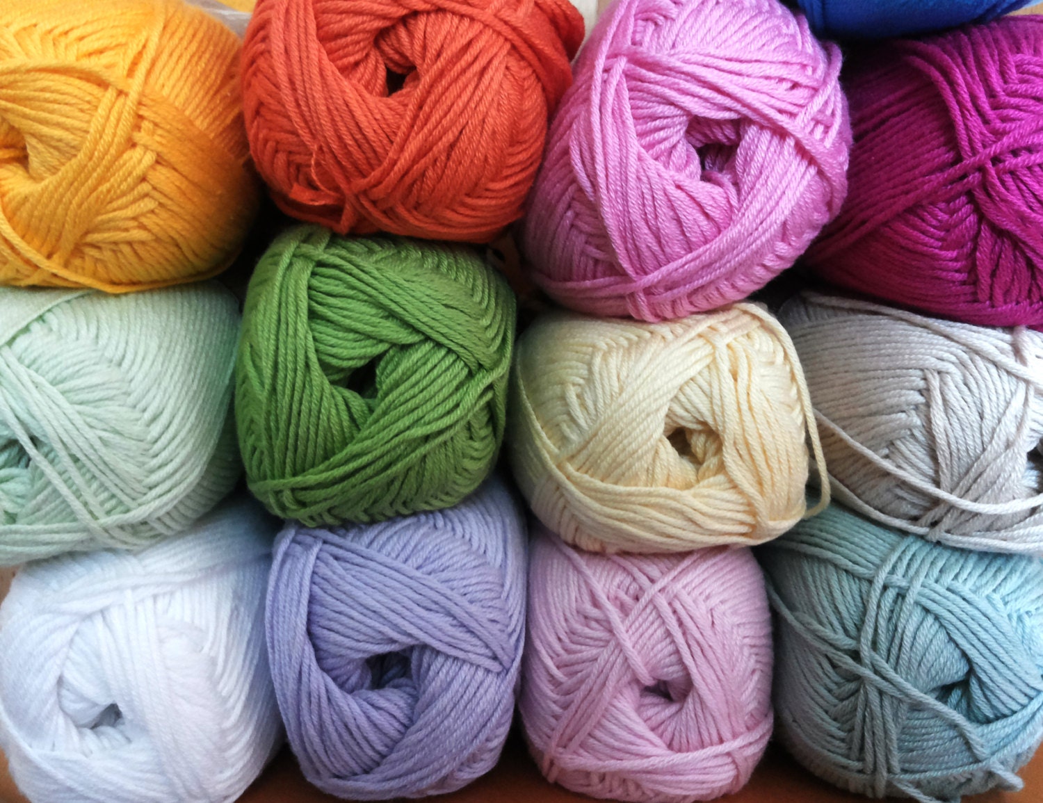 50% cotton acrylic yarn knitting double DK 100g 245m NAKO