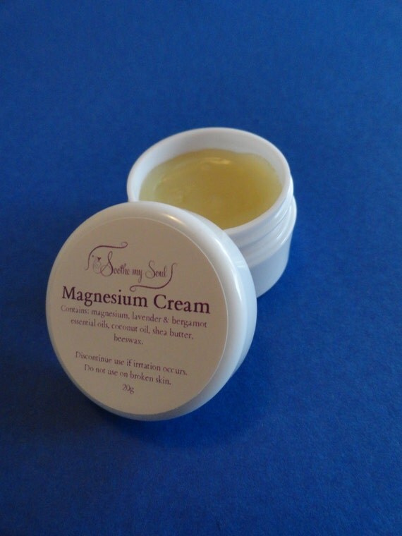 Magnesium Cream. 100 Natural Ingredients. by SoothemySoul