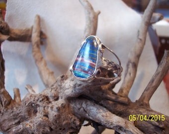 Unique Sterling Silver band ring.
