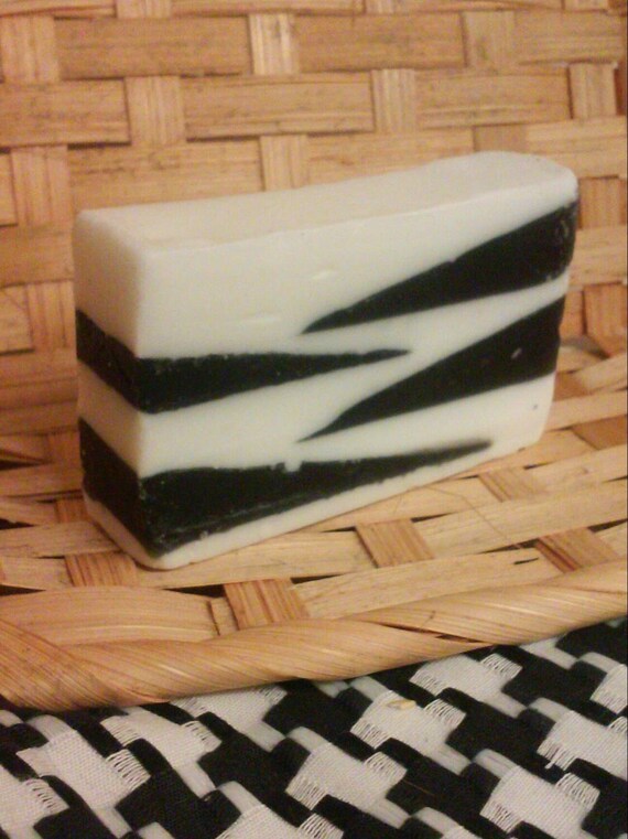 Zebra Soap shea butter Soap Hypoallergenic by mooresoapsandcrafts