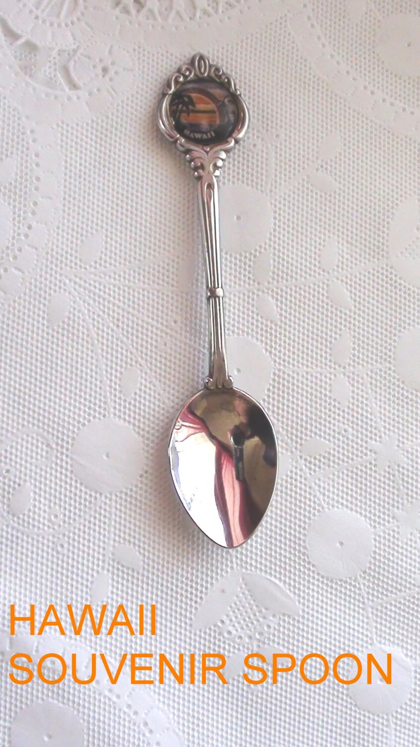 Vintage Souvenir Spoon Hawaii made in New Zeland Sugar Spoon