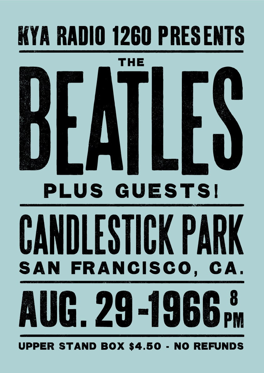 the beatles tour poster