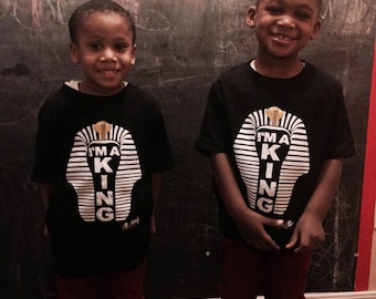 I'm a King T-Shirt ~ Gifts for Black Boys ~ Gifts for Black Pride ~ African Clothing