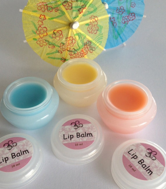 Tropical Scented Lip Balm-Choose Your Scent by SweetNSaltyBathShop