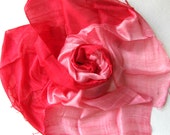 Silk shawl-Handmade silk scarf-Handwoven-Pure silk-Wedding shawl-Bridesmaid gift-Gift for her-Silk accessories-Thai silk-Organic silk-