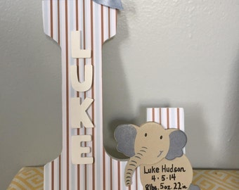 Custom Wooden Nursery Letter Wall Hanging