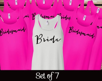 bridal party tanks