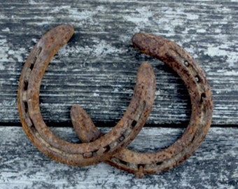 Horse shoe, worn horse shoes, horse shoe craft supply, patina horse shoes, house warming gift, used horseshoes, good luck gift