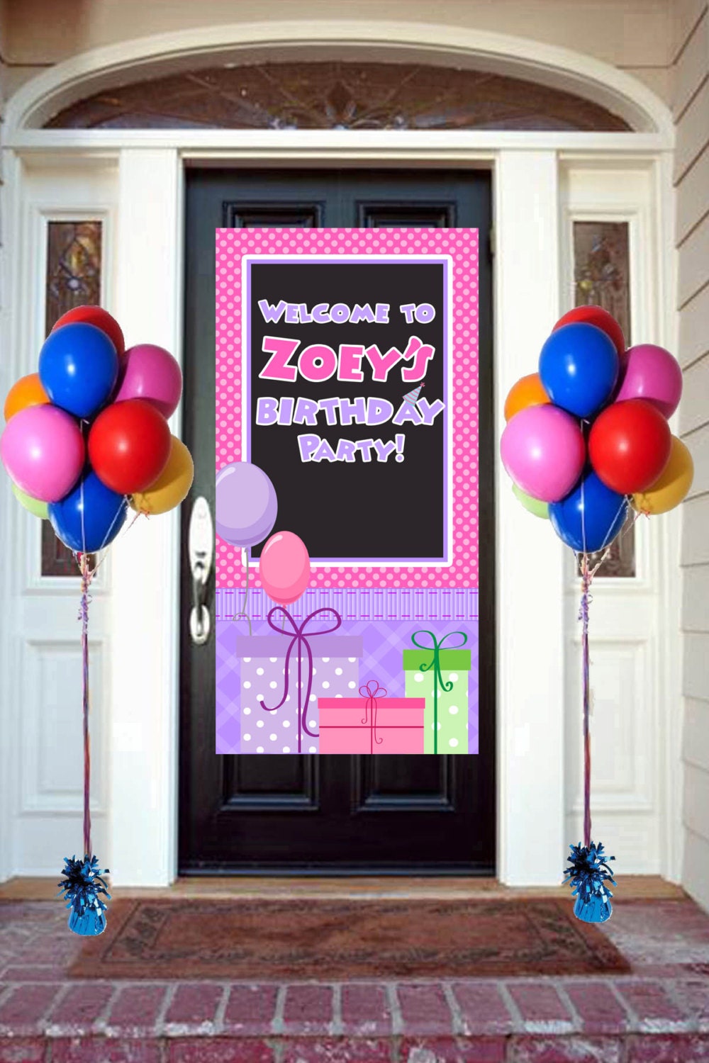 Happy Birthday Door Banner Birthday Personalize to