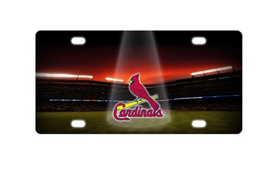 ST Louis cardinals Personalized license plate by WowAweSomeTee