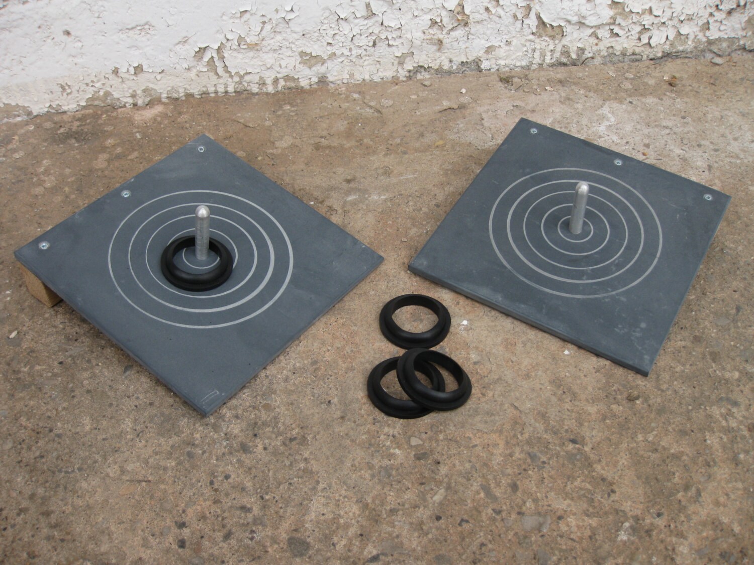Mini Quoits Handcrafted Slate Boards with by TheVintageThrowback