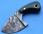HT-37 custom handmade Damascus Skinner Knife / Micarta Handle / Fire Storm Pattern / Camping / Hunting