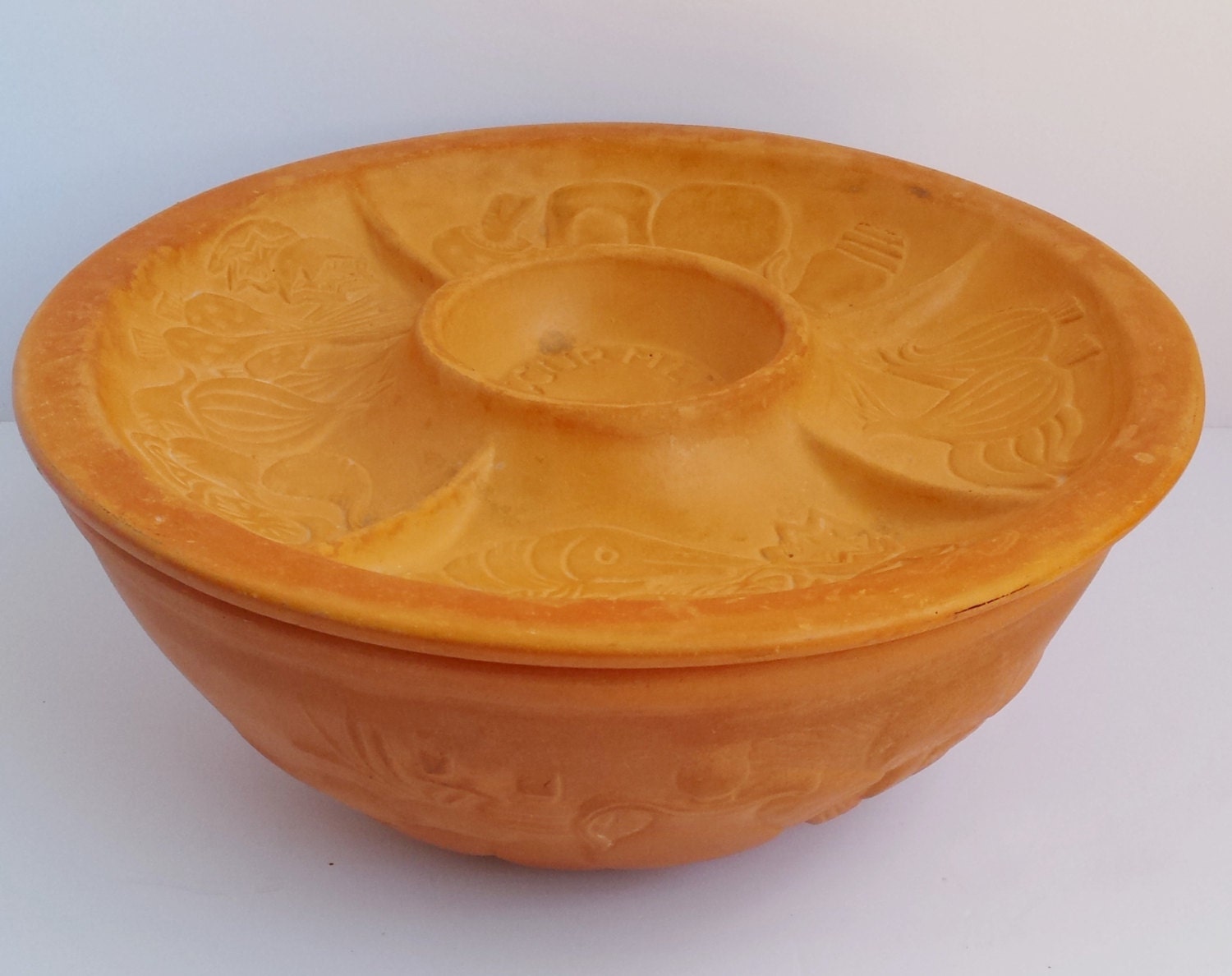 Round Red Clay Gourmet Topf Cooking Pot with Lid