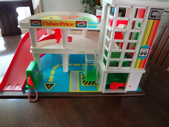 vintage little people garage