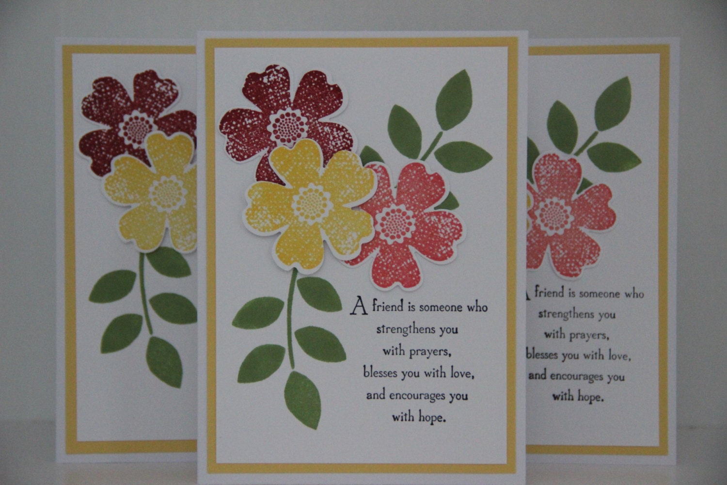 Religious Encouragement Card. Friendship Greeting Card.