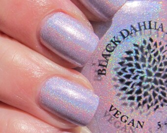 Pink Holo Shimmer Nail Polish -- Mountain Laurel by Black Dahlia Lacquer