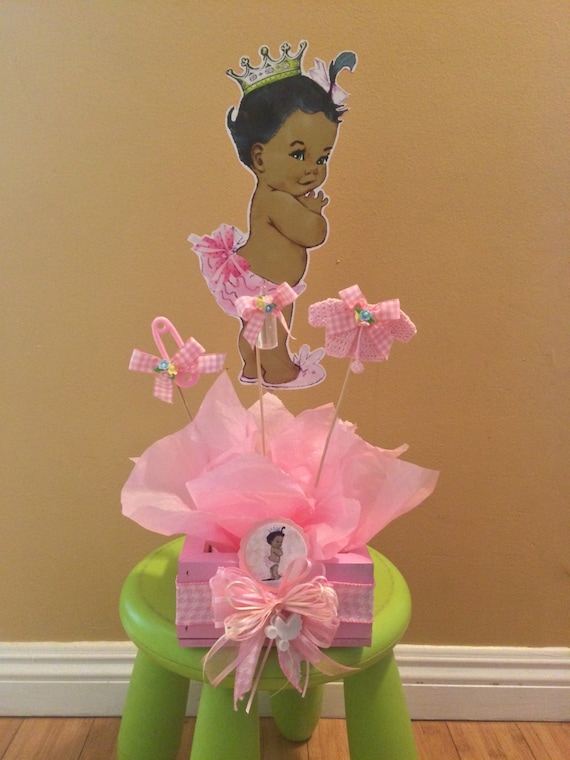 African american baby shower centerpiece Baby Shower