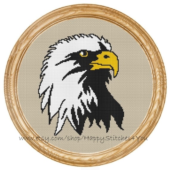 Cross Stitch Pattern PDF american eagle DD0168