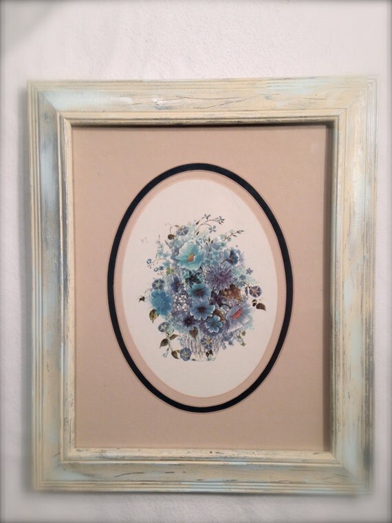 Floral Litho art print vintage Edward Art by TheZenSquirrel