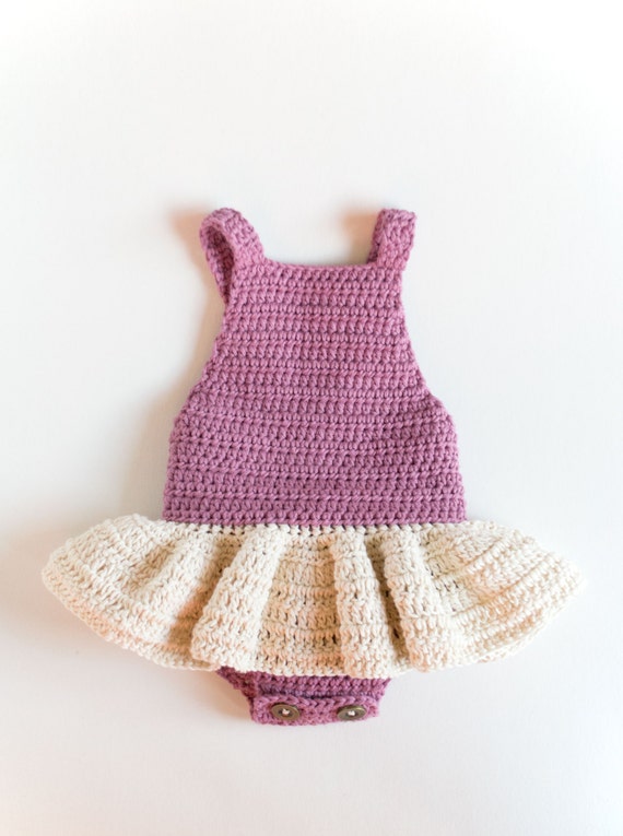 CROCHET PATTERN Crochet Baby Romper Little Ballerina
