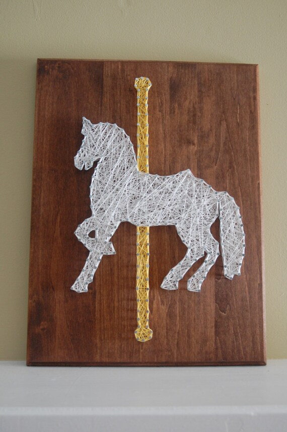 carousel-horse-string-art