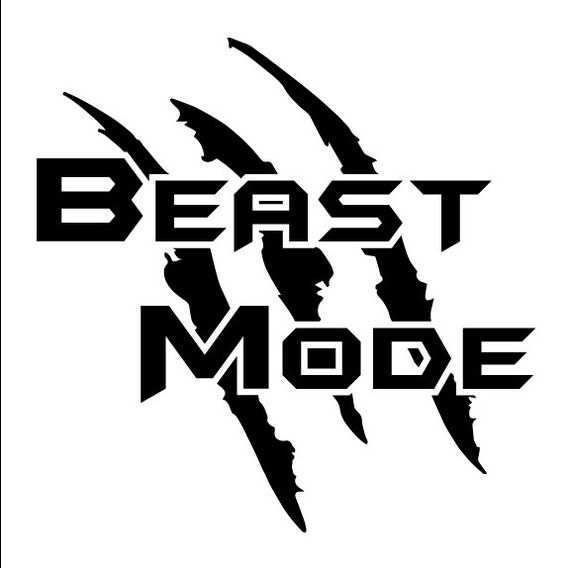 Beast Mode Decal Sticker