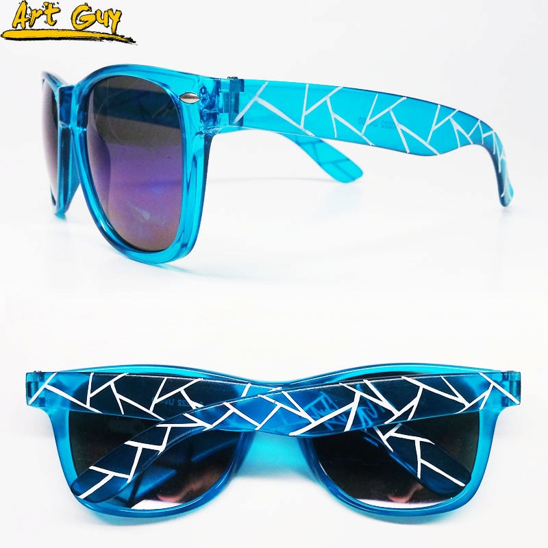Hand painted sunglasses unisex Custom Wayfarer by