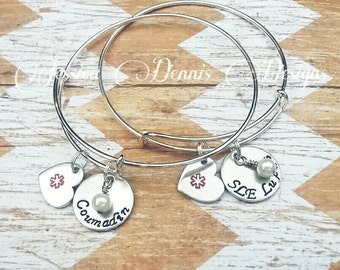 Medical Alert Bracelet - Medical Alert Bangle - Medical ID - Medical Alert Jewelry - Diabetic - Allergy Bracelet - Pretty Medical Bracelet
