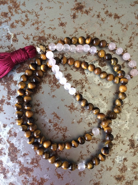 Tigers Eye and Rose Quartz