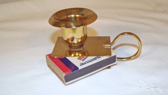 Brass Match Box Candle Holder Matchbox By Sistersvintageattic 6071