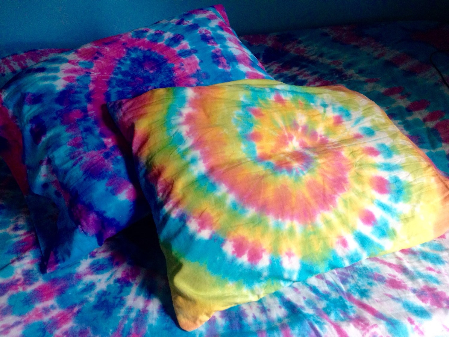 Tie Dye Pillow Case Custom Made Tie Dye Pillow by beachbumtiedye