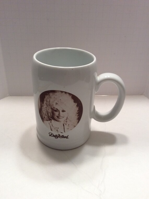 Vintage 1980's large Dollywood porcelain coffee tea mug by