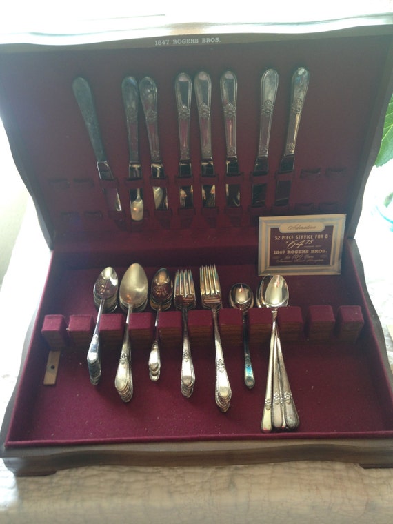 1947 52 piece Silver Plate Flatware Rogers Bros.