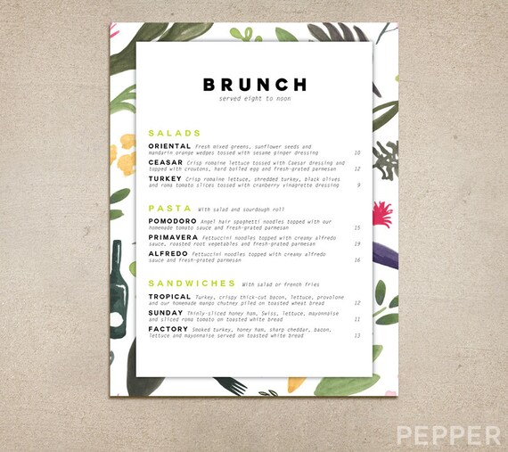 Thesis custom menu style
