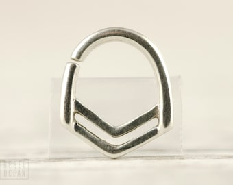 Nose Ring Septum Ring Body Jewelry Sterling Silver Bohemian Fashion Indian Style 14g 16g - SE028R