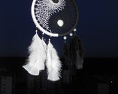 Decorative  Dreamcatcher Yin Yang / chakra dream catcher / custom order / large dreamcatcher / multi colour / multicolour / Colorful